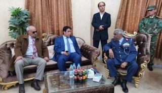 محمد المنفي يصل طبرق 