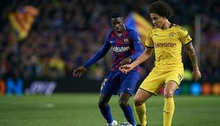 عثمان ديمبلي مع برشلونة ضد فريقه السابق دورتموند