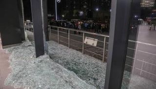 آثار الهجوم الصاروخي في أربيل - أ.ف.ب