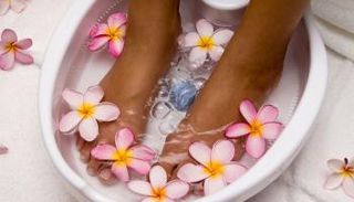 حمام القدم الدافئ