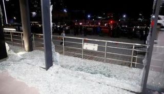 جانب من آثار الهجوم الصاروخي على أربيل