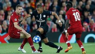 كيليان مبابي أمام ليفربول