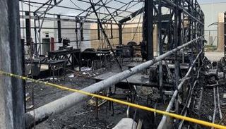 صورة للأضرار الناجمة عن هجوم أربيل