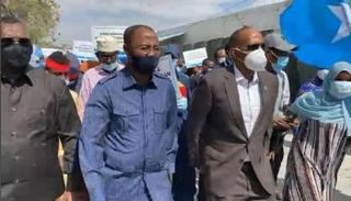 مسيرة للمعارضة الصومالية في العاصمة مقديشو