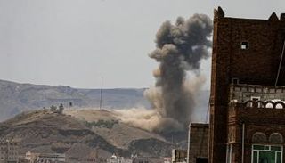 آثار القصف الحوثي الإرهابي في مأرب