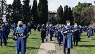 جانب من الاحتجاجات في جامعة البوسفور التركية