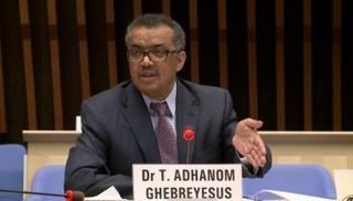 المدير العام لمنظمة الصحة العالمية تيدروس أدهانوم جيبريسوس