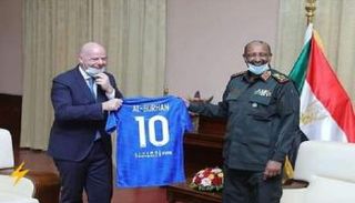 عبدالفتاح البرهان وجياني إنفانتينو