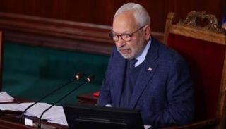 راشد الغنوشي زعيم حركة النهضة الإخوانية في تونس 