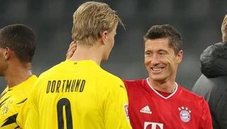 روبرت ليفاندوفسكي وإيرلينج هالاند