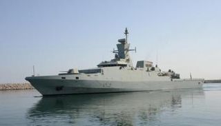 سفينة حربية مشاركة في التدريبات