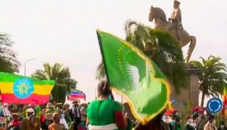 جانب من احتفالات إثيوبيا بذكرى معركة عدوة