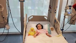 الطفلة العراقية لافين إبراهيم جبار