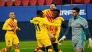 ترتيب الدوري الإسباني.. برشلونة يشعل ديربي مدريد بثنائية أوساسونا