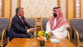 ملك الأردن وولي العهد السعودي