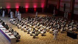 جانب من مفاوضات سابقة بين فرقاء أفغانستان - أ.ف.ب