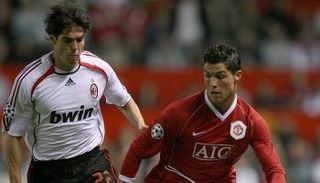 كاكا ورونالدو في صدام ميلان ويونايتد 2007