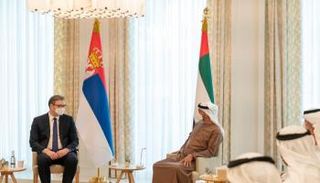 الشيخ محمد بن زايد آل نهيان والرئيس الصربي