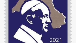 طابع بريدي تداوله إقليم كردستان عند زيارة البابا فرنسيس