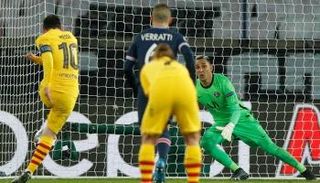 ركلة جزاء ميسي ضد باريس