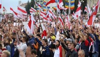 جانب من الاحتجاجات التي شهدتها روسيا البيضاء- أرشيفية