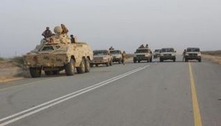 آلية ودوريات عسكرية للجيش اليمني في حجة
