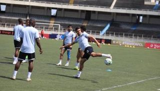 من مران الأهلي المصري بالكونغو