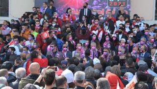 احتجاجات تحاصر مكتب الغنوشي بالبرلمان