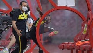 فهد المولد لاعب الاتحاد السعودي لحظة انفعاله