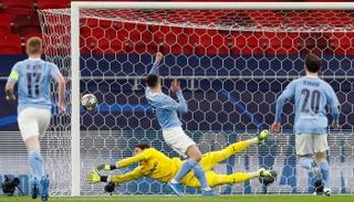 من مباراة مانشستر سيتي وبروسيا مونشنجلادباخ