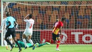 من مباراة الزمالك والترجي التونسي