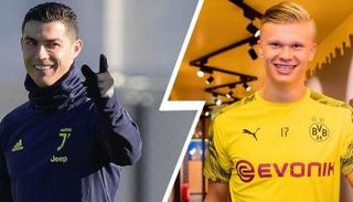 إيرلينج هالاند وكريستيانو رونالدو