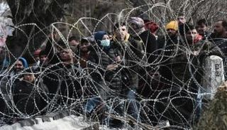 لاجئون على حدود اليونان - أ.ف.ب