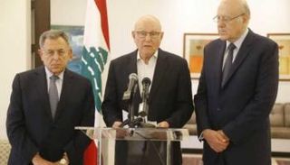 رؤساء الحكومات السابقون السنيورة وميقاتي وسلام