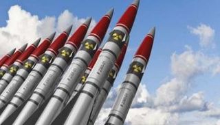 مجسم مجموعة من الصواريخ النووية البريطانية- أرشيفية