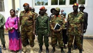 الجنرال موسيس لوكوجو بعد انضمامه للحكومة بجوبا