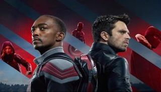 ملصق مسلسل "الفالكون وجندي الشتاء" على شبكة ديزني بلس