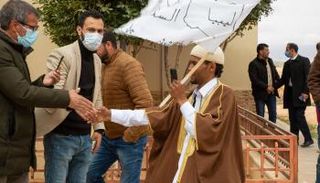 جانب من استقبال بلدية الرجبان لرحالة السلام