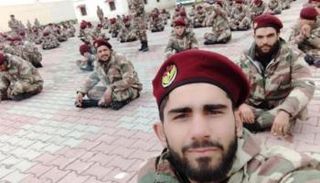 مرتزقة أردوغان بمعسكر تدريب قبل نقلهم لليبيا (أرشيفية)