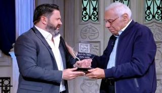 الفنان ناجي سعد مع إدوارد