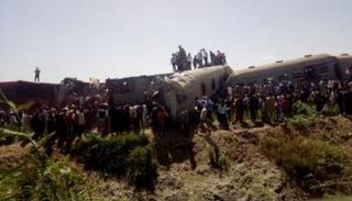 حادث تصادم قطاري سوهاج