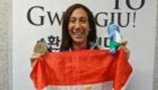 بذهبية أمريكية.. فريدة عثمان سمكة مصر الذهبية تتأهل للأولمبياد