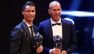 زيدان مع كريستيانو رونالدو