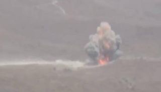 جانب من ضربات التحالف على تعزيزات حوثية غربي مأرب