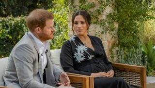 ميجان ماركل والأمير هاري خلال مقابلتهما مع أوبرا وينفري