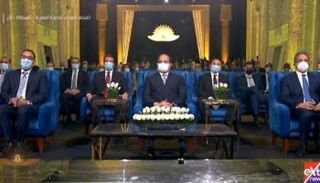 الرئيس المصري في متحف الحضارة القومي