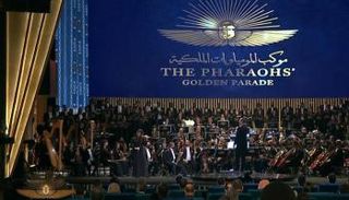 جانب من فعاليات احتفالية موكب المومياوات الملكية