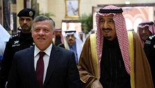 الملك سلمان بن عبدالعزيز آل سعود والملك عبدالله الثاني