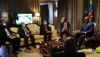 جانب من لقاء شكري ورئيس جمهورية الكونغو الديمقراطية