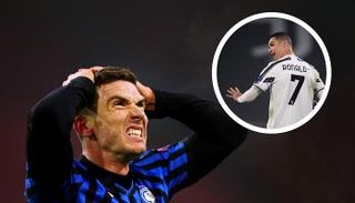 روبن جوسينز مدافع أتالانتا وكريستيانو رونالدو نجم يوفنتوس